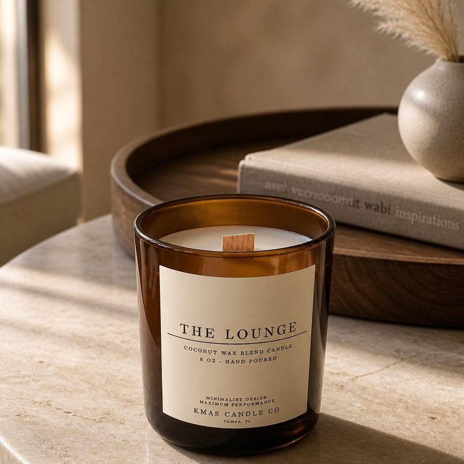 The Lounge | Vela con mecha de madera