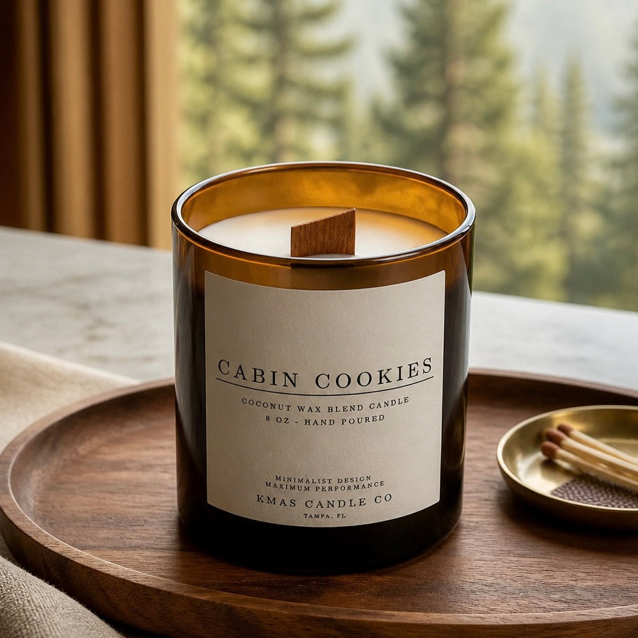 Cabin Cookies | Vela con mecha de madera