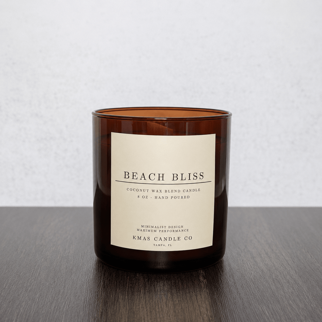 Beach Bliss | Wooden Wick Candle - KMAS Candle Co-Candles-KMAS Candle Co-Beach Bliss | Wooden Wick Candle