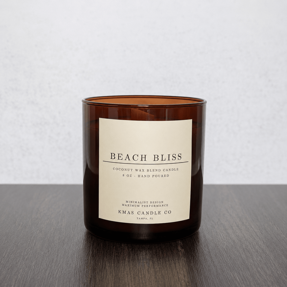 Beach Bliss | Wooden Wick Candle - KMAS Candle Co-Candles-KMAS Candle Co-Beach Bliss | Wooden Wick Candle