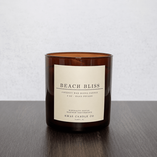 Beach Bliss | Wooden Wick Candle - KMAS Candle Co-Candles-KMAS Candle Co-Beach Bliss | Wooden Wick Candle