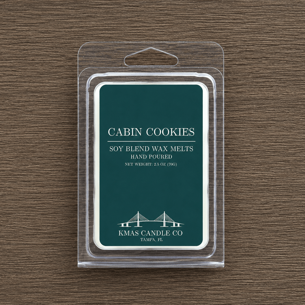 Cabin Cookies | Wax Melts - KMAS Candle Co-Wax Melt-KMAS Candle Co-Wax_Melt_-_Cabin_Cookies-_Front_-_Sandalwood-Vanilla